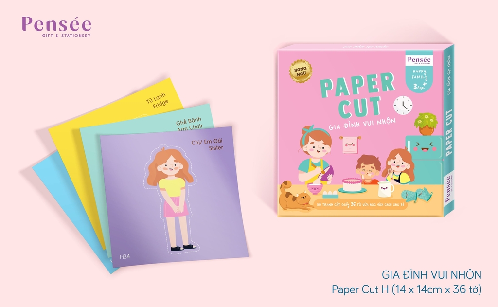 Bộ cắt giấy thủ công Pensée