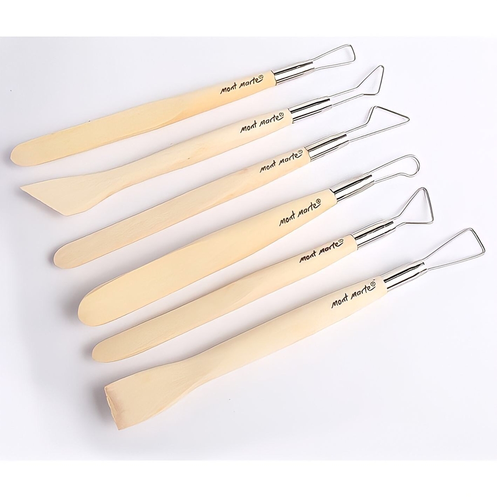 Bộ dụng cụ tạo hình đất sét Mont Marte MMSP0004 6 món