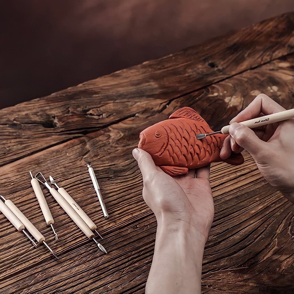 Bộ dụng cụ tạo hình đất sét Mont Marte MMSP0004 6 món