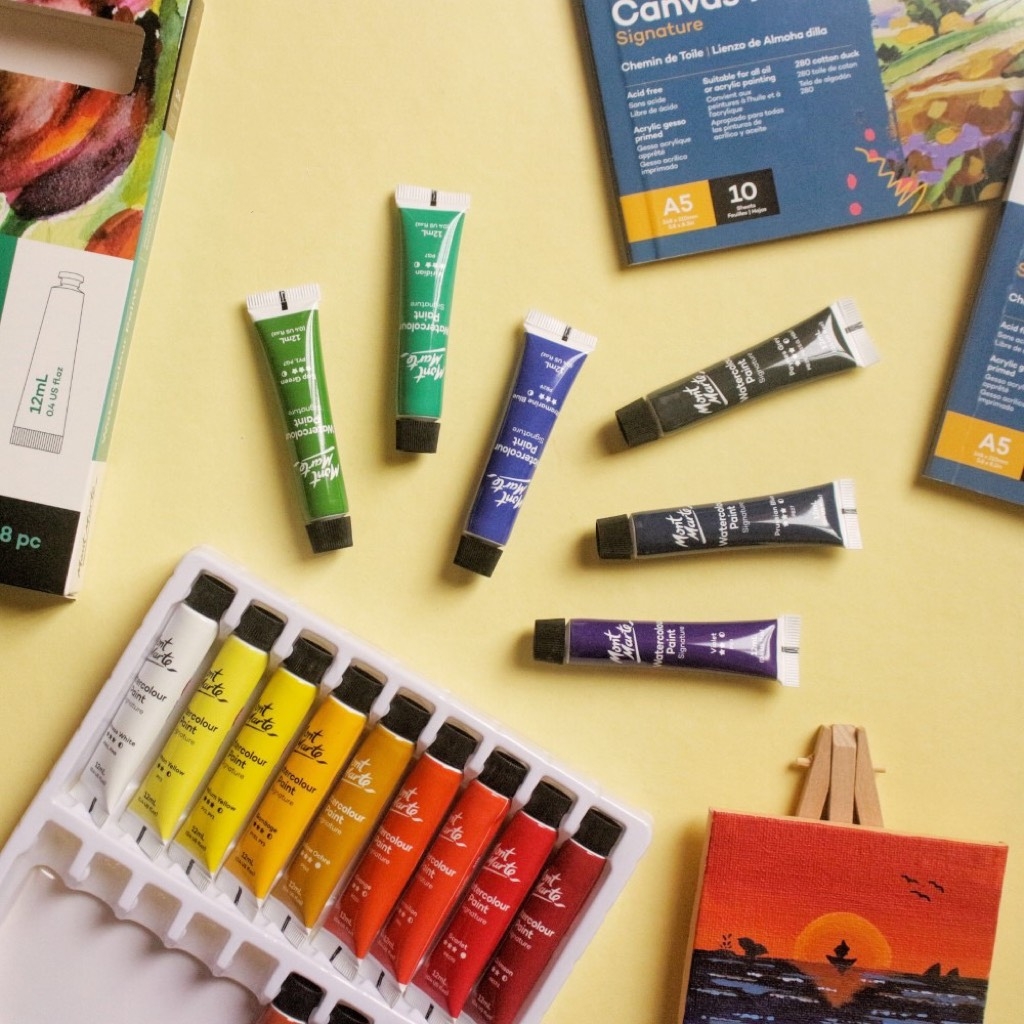 Bộ màu vẽ Acrylic Mont Marte PMHS0033 18 màu 12ml