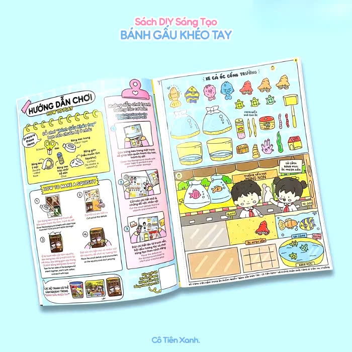 Bộ tranh Cô Tiên Xanh - Bánh gấu khéo tay