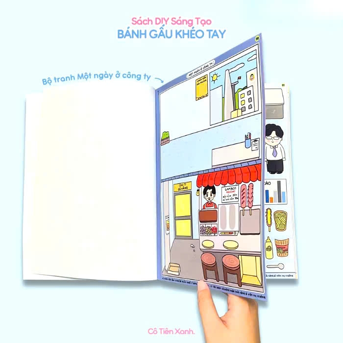 Bộ tranh Cô Tiên Xanh - Bánh gấu khéo tay