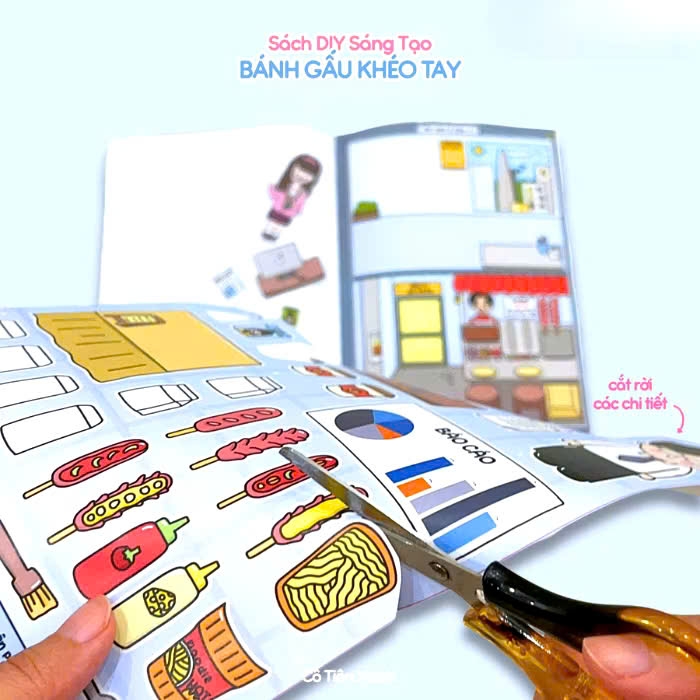 Bộ tranh Cô Tiên Xanh - Bánh gấu khéo tay