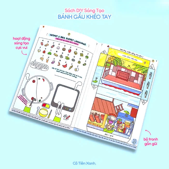 Bộ tranh Cô Tiên Xanh - Bánh gấu khéo tay