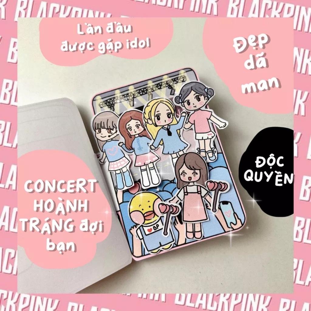 Bộ Tranh Tương Tác Cô Tiên Xanh - Bộ tranh đu Idol