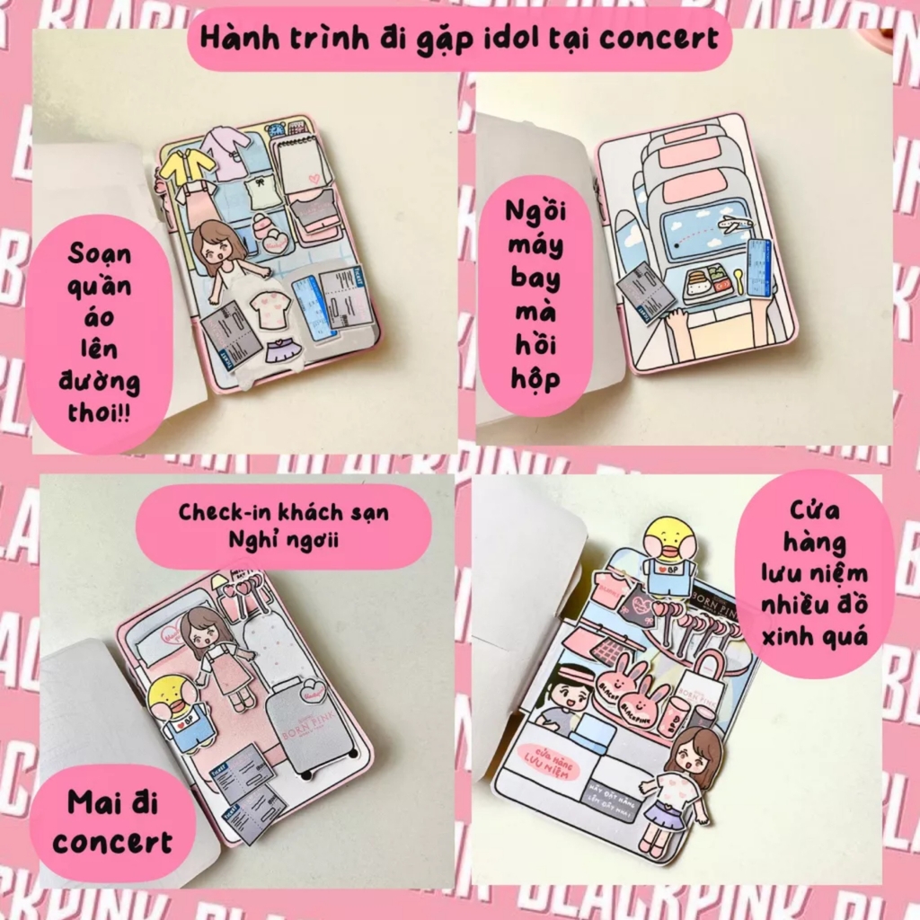 Bộ Tranh Tương Tác Cô Tiên Xanh - Bộ tranh đu Idol