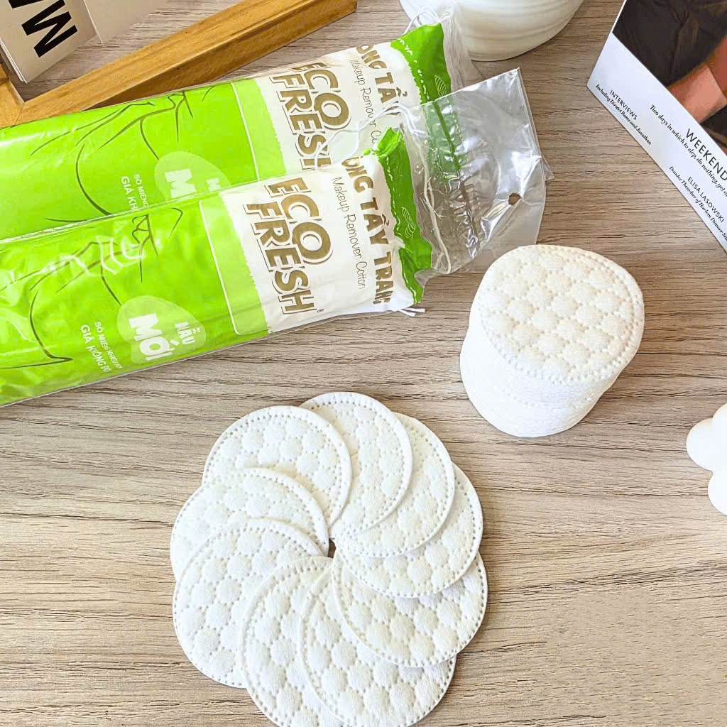 Bông tẩy trang Eco Fresh 150+20 miếng