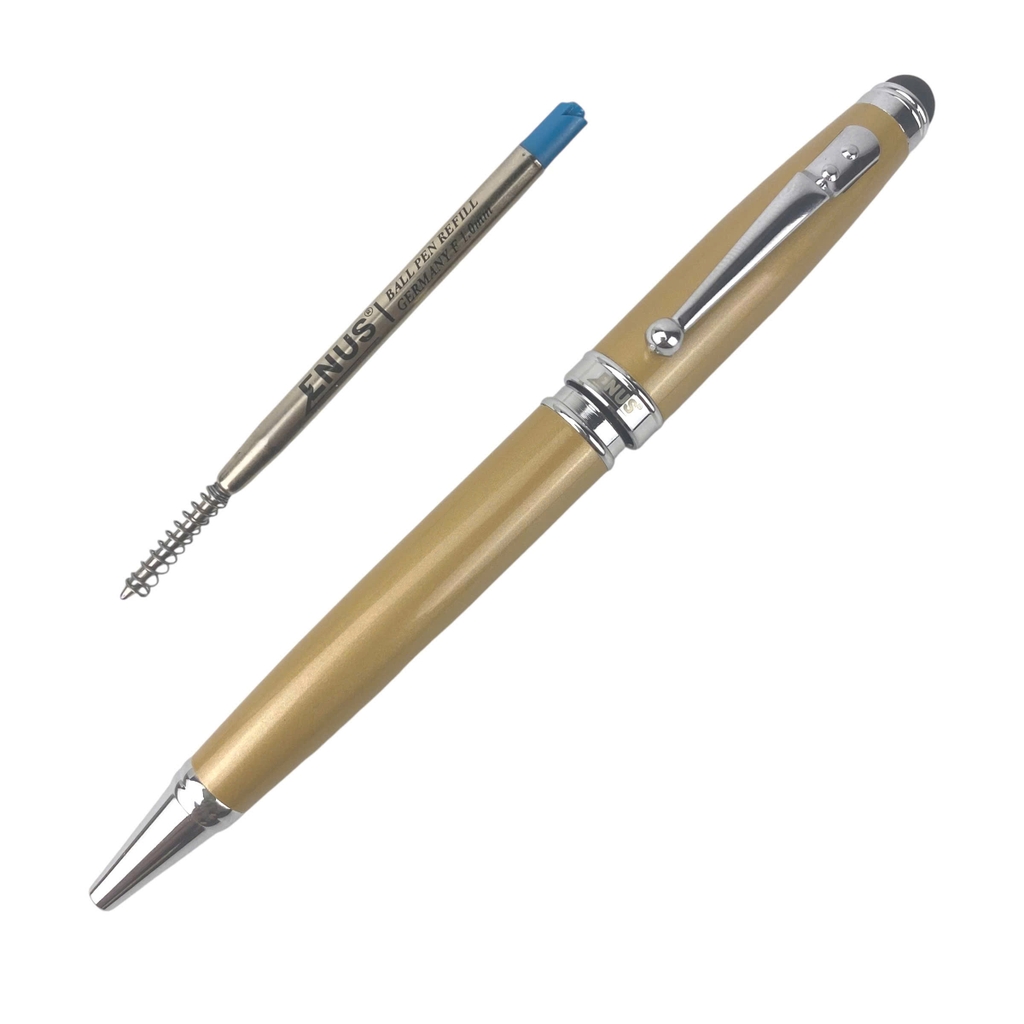 Bút bi cox Enus 1081 1.0mm thân vàng + hộp