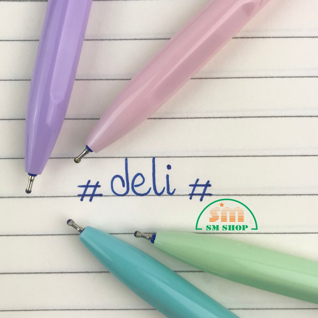 Bút bi Deli Q033 36 0.7mm xanh dương (50)