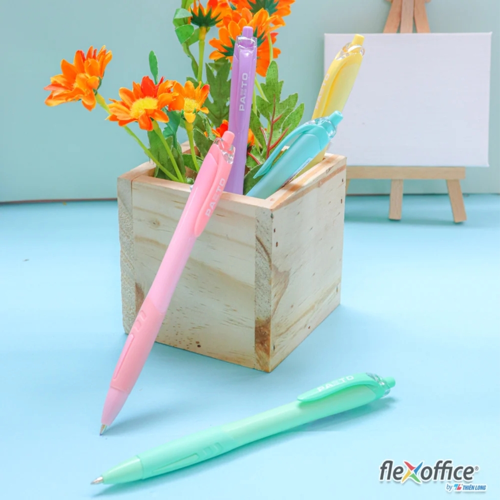 Bút bi TL Flexoffice Pazto FO-GELB039/VN xanh dương (5)