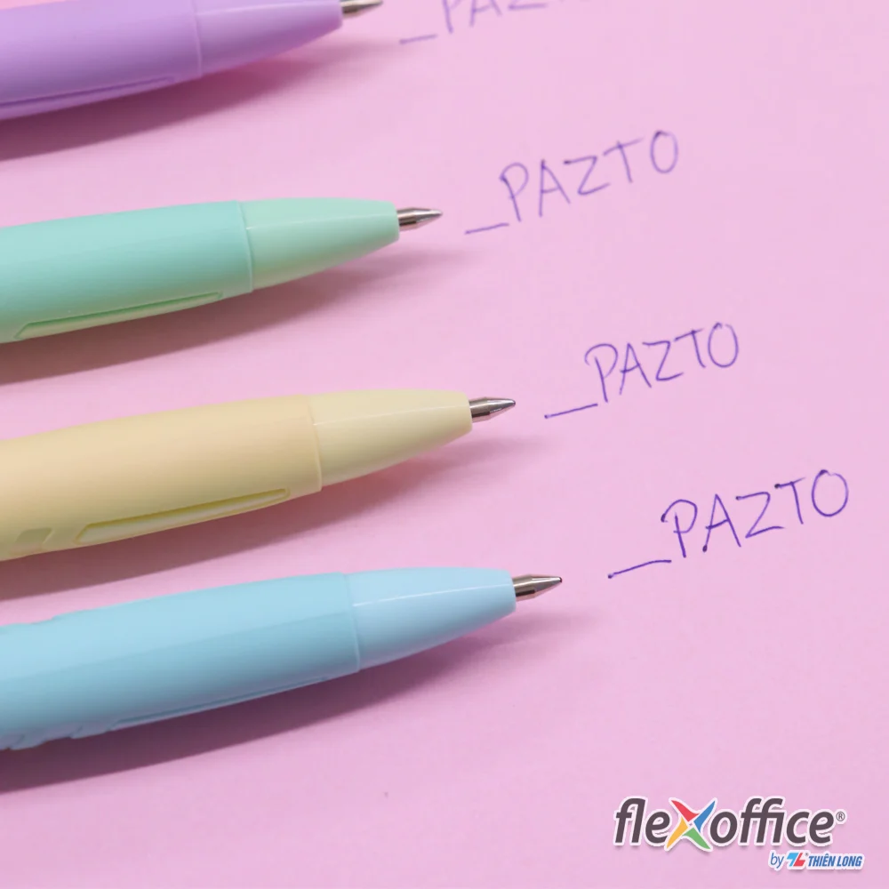 Bút bi TL Flexoffice Pazto FO-GELB039/VN xanh dương (5)