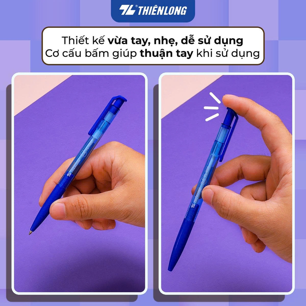 Bút bi TL-023 xanh dương, Viết nguyên tử, Bút bích (20/1200)