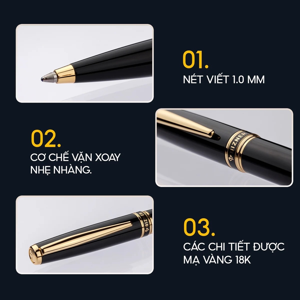 Bút bi TL Bizner BIZ-01 xanh