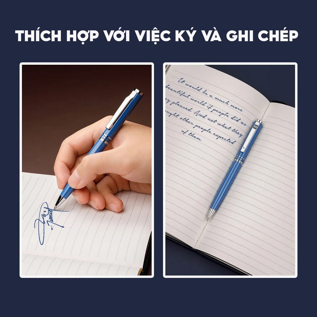 Bút bi TL Bizner Biz-12 + ruột bút xanh dương