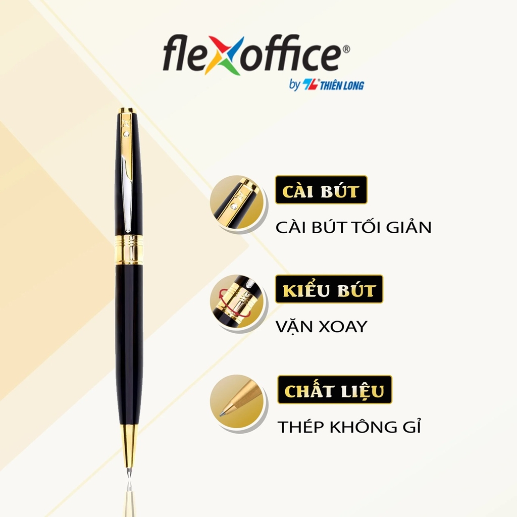 Bút bi TL Flexoffice FO-069 xanh