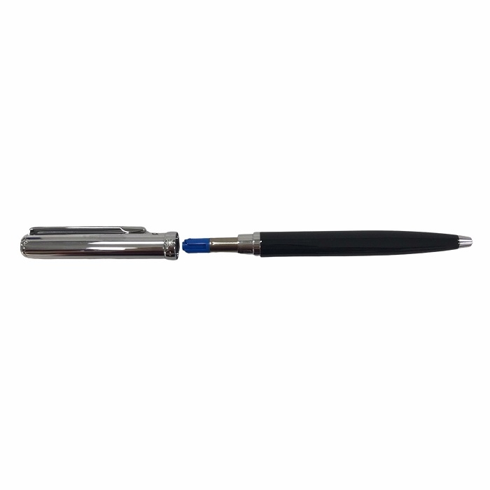 Bút bi xoay cao cấp Pentel B830_ACH thân đen nắp bạc