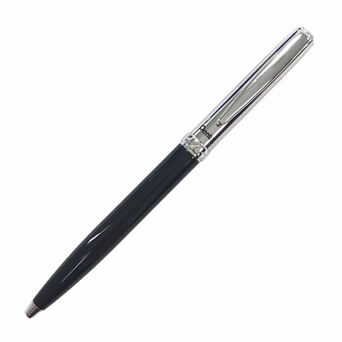 Bút bi xoay cao cấp Pentel B830_ACH thân đen nắp bạc