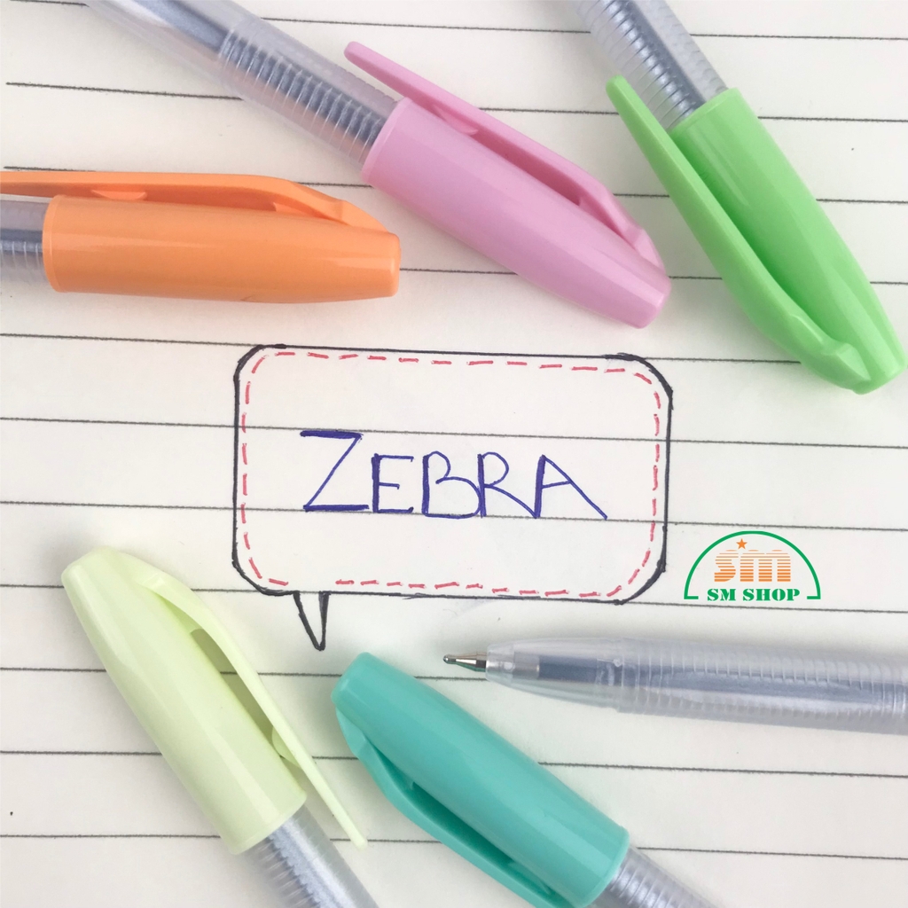 Bút bi Zebra Pic Candy 0.7 xanh dương (12)