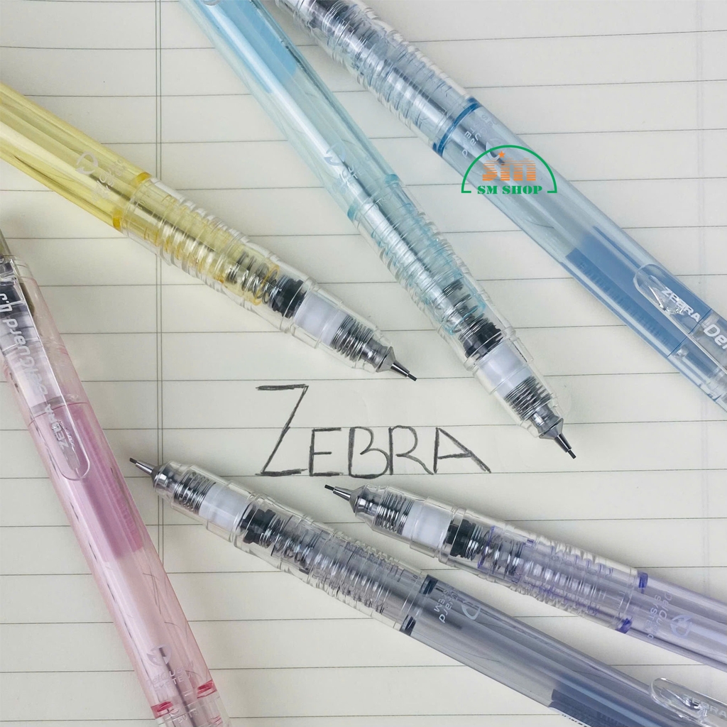 Bút chì bấm không gãy Zebra Delguard màu khói 0.5mm