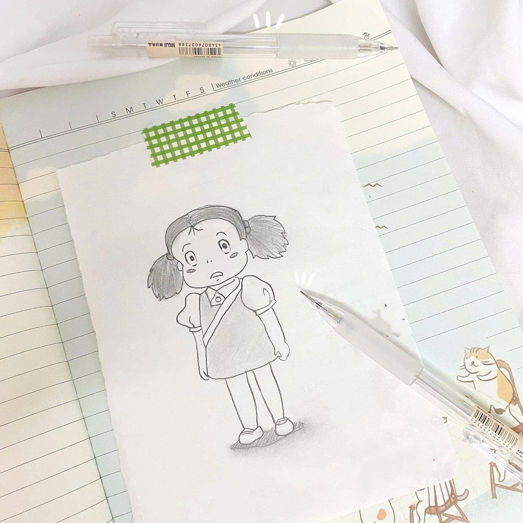 Bút chì bấm Muji 0.5mm, bút chì ngòi, viết chì kim