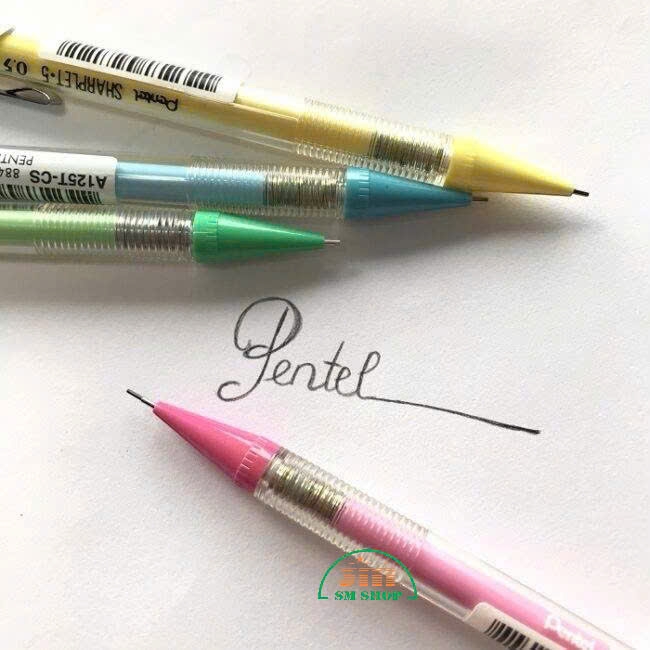 Bút chì bấm Pentel A125T 0.5mm, Bút chì ngòi, Viết chì kim (12)