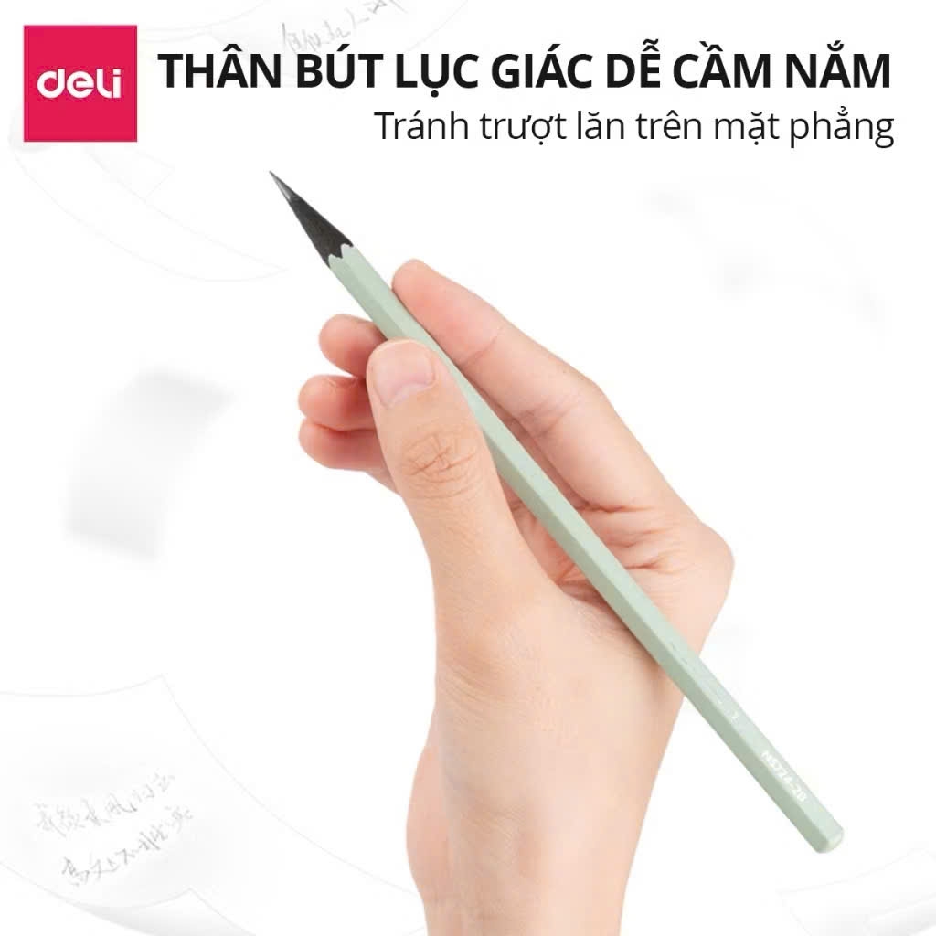 Bút chì gỗ Deli NS724 2B (10)