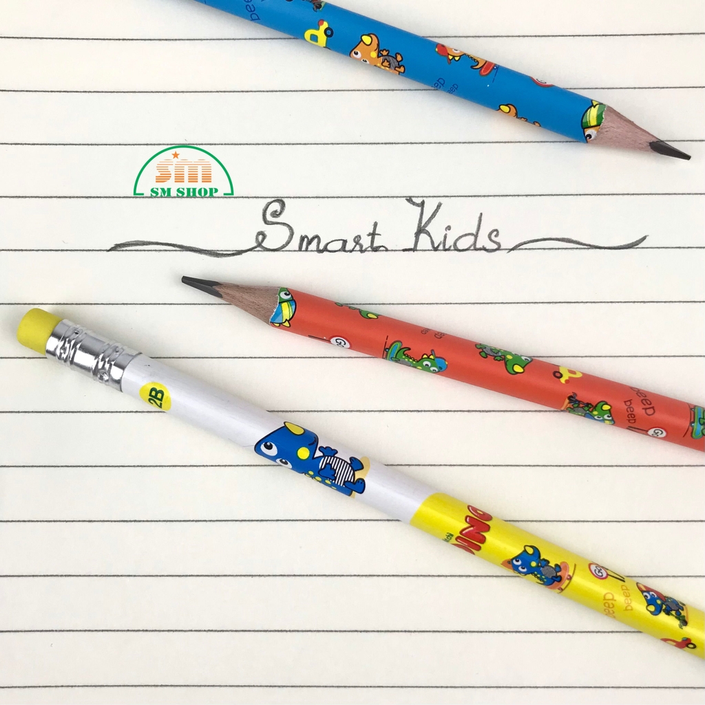 Bút chì gỗ Smart Kids Dino SK-PC2B009 2B (12/120)