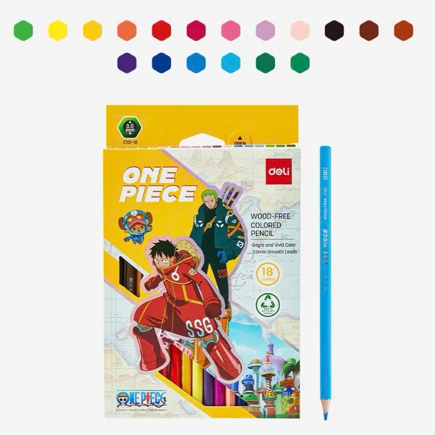 Bút chì màu Deli C101, Màu chì, Bút chì màu, Bộ chì màu
