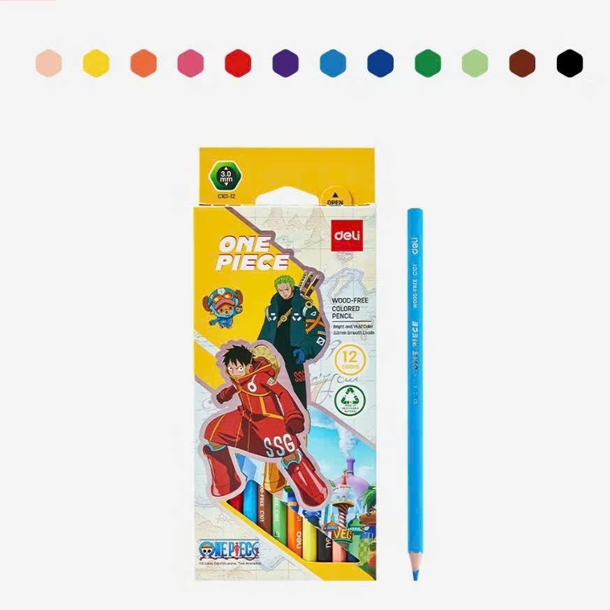 Bút chì màu Deli C101, Màu chì, Bút chì màu, Bộ chì màu