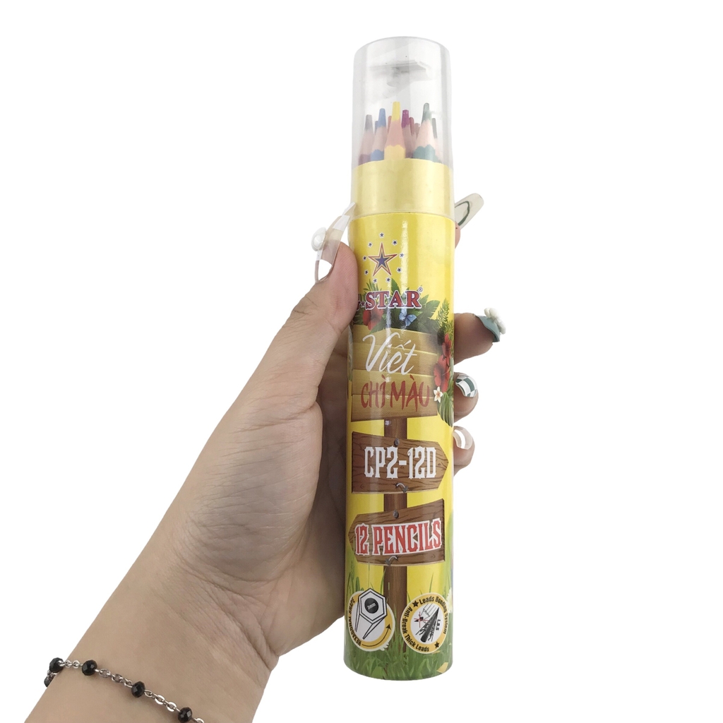Bút chì màu Gstar CP2-12D 12 màu dài
