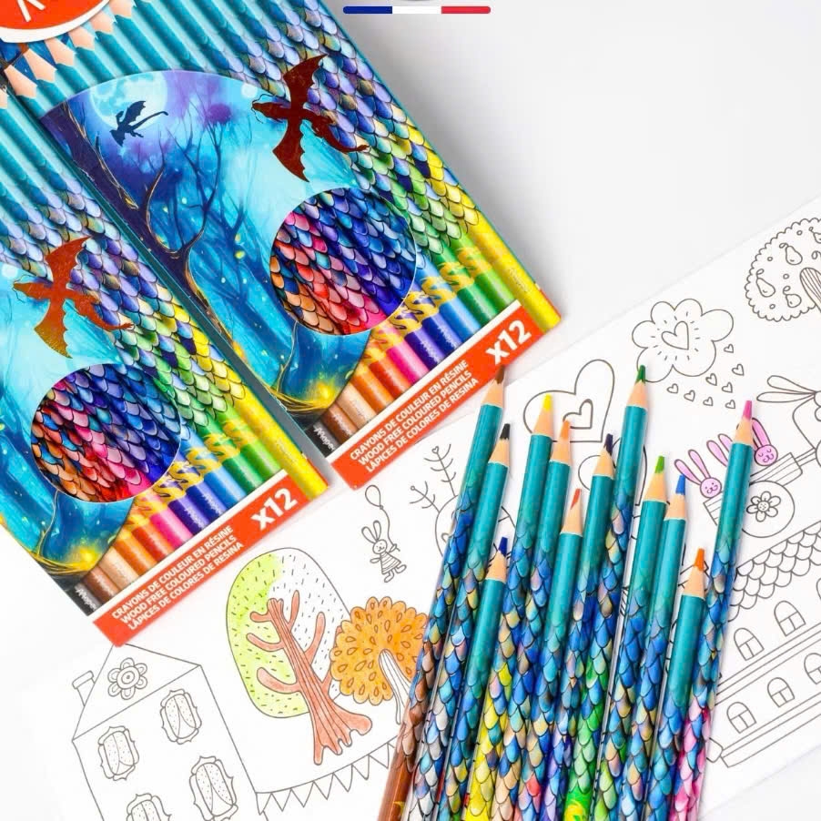 Bút chì màu Maped 862234 12 màu, Màu vẽ, Văn phòng phẩm (12)