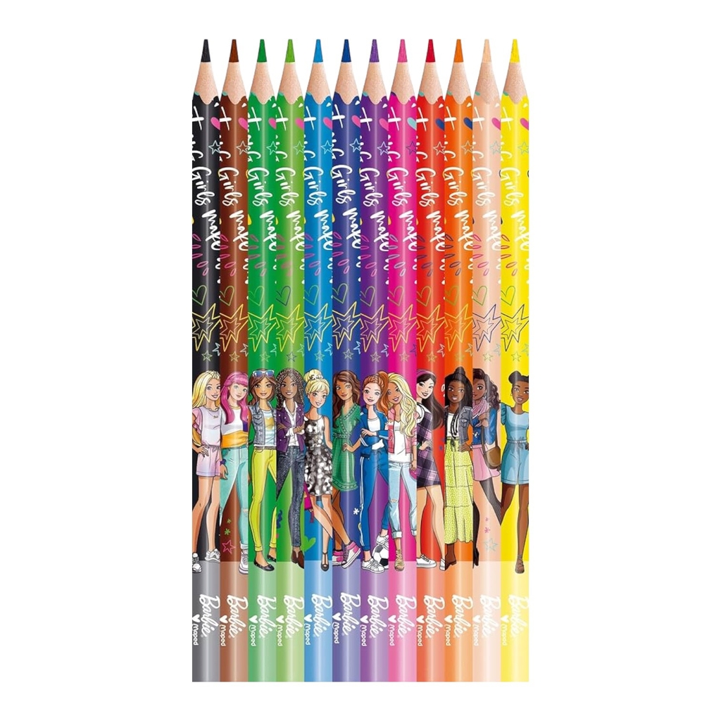 Bút chì màu Maped Barbie 862207 12 màu