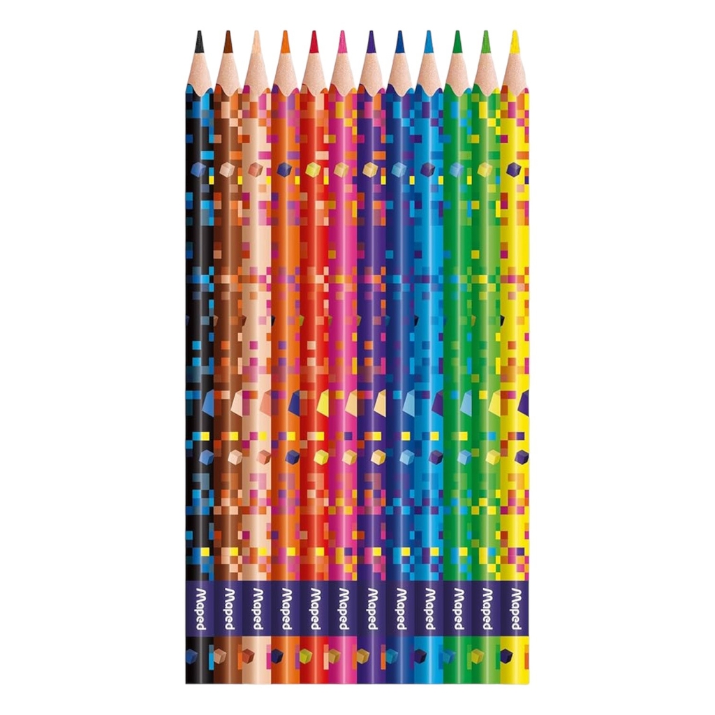 Bút chì màu Maped Pixel Party 862204 12 màu