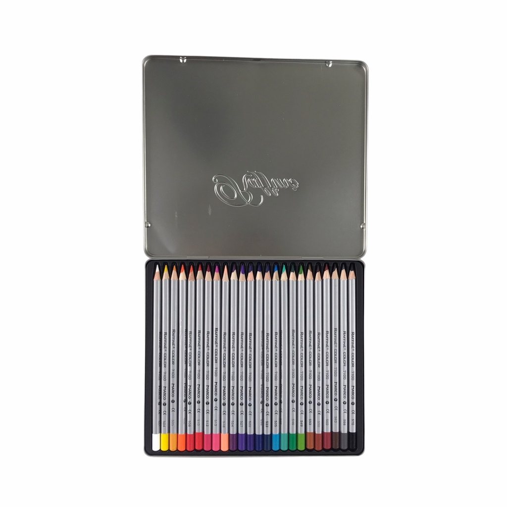 Bút chì màu Marco Raffine 7100-12TN / 7100-24TN / 7100-36TN / 7100-72TN hộp thiếc