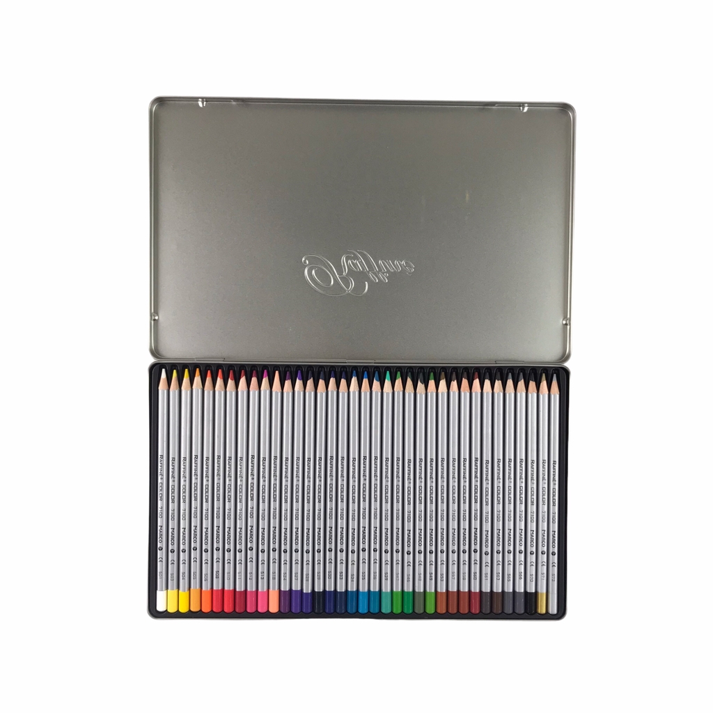 Bút chì màu Marco Raffine 7100-12TN / 7100-24TN / 7100-36TN / 7100-72TN hộp thiếc