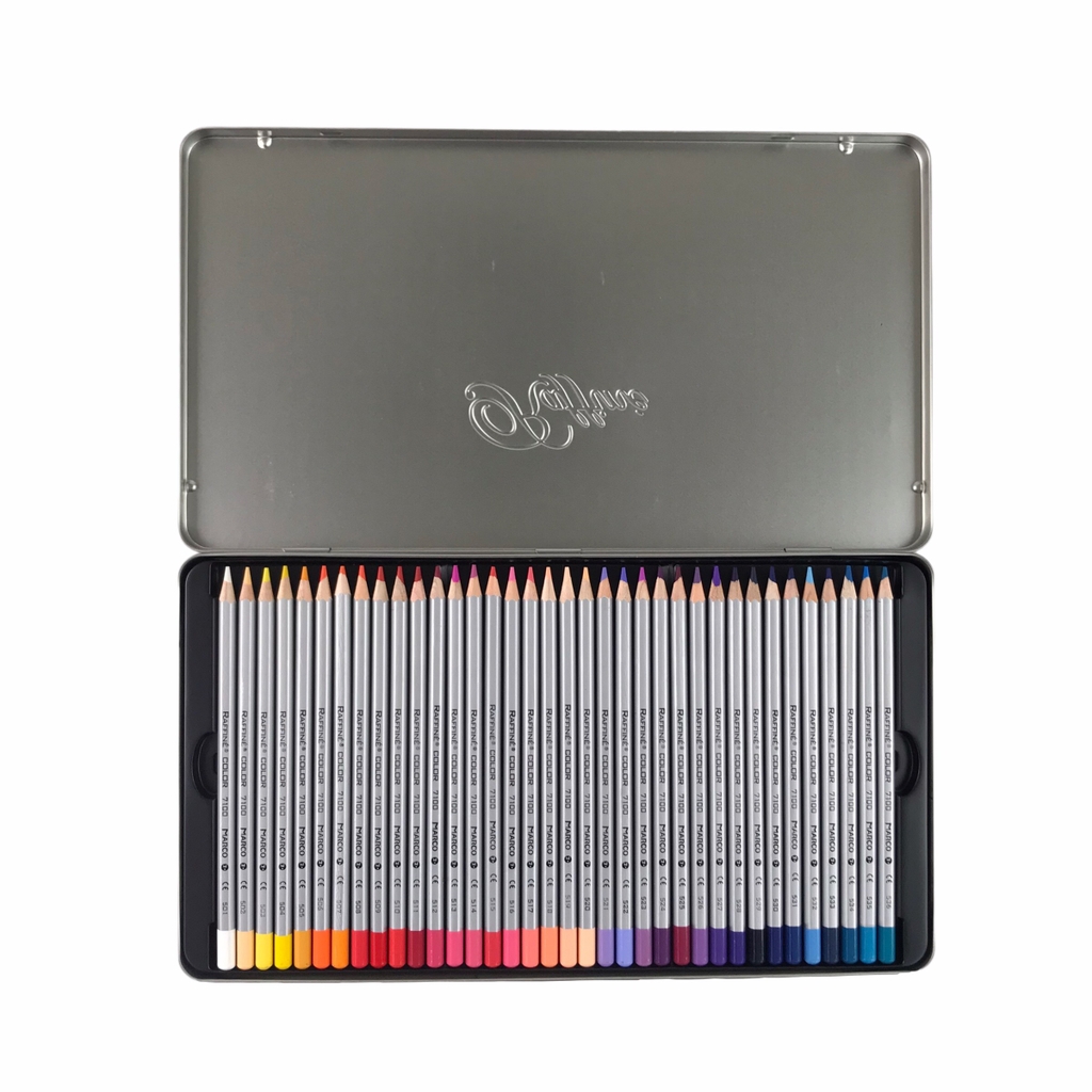 Bút chì màu Marco Raffine 7100-12TN / 7100-24TN / 7100-36TN / 7100-72TN hộp thiếc