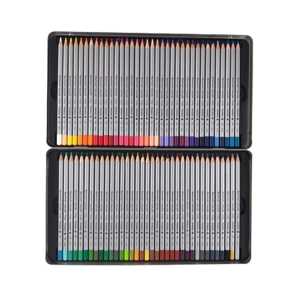 Bút chì màu Marco Raffine 7100-12TN / 7100-24TN / 7100-36TN / 7100-72TN hộp thiếc