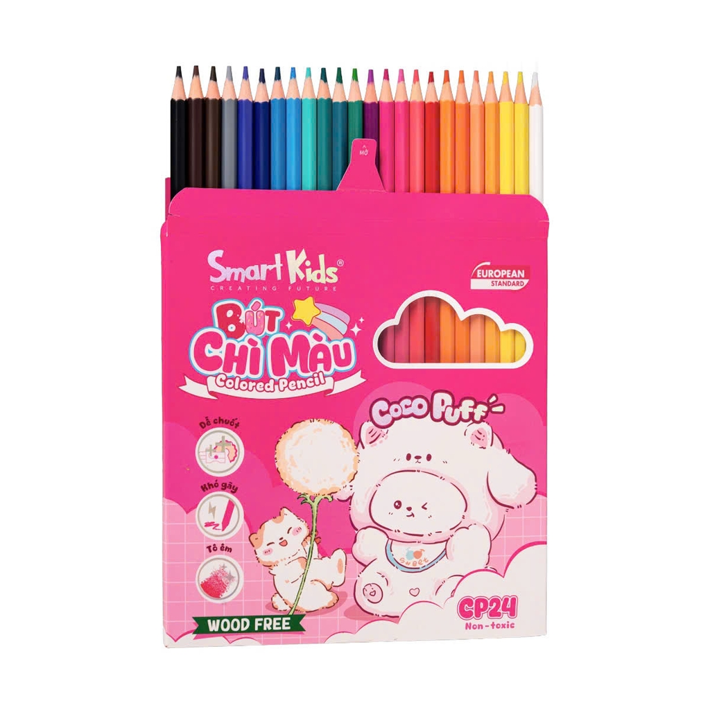 Bút chì màu Smart Kids CP23/ CP24, Hoạ cụ, Văn phòng phẩm