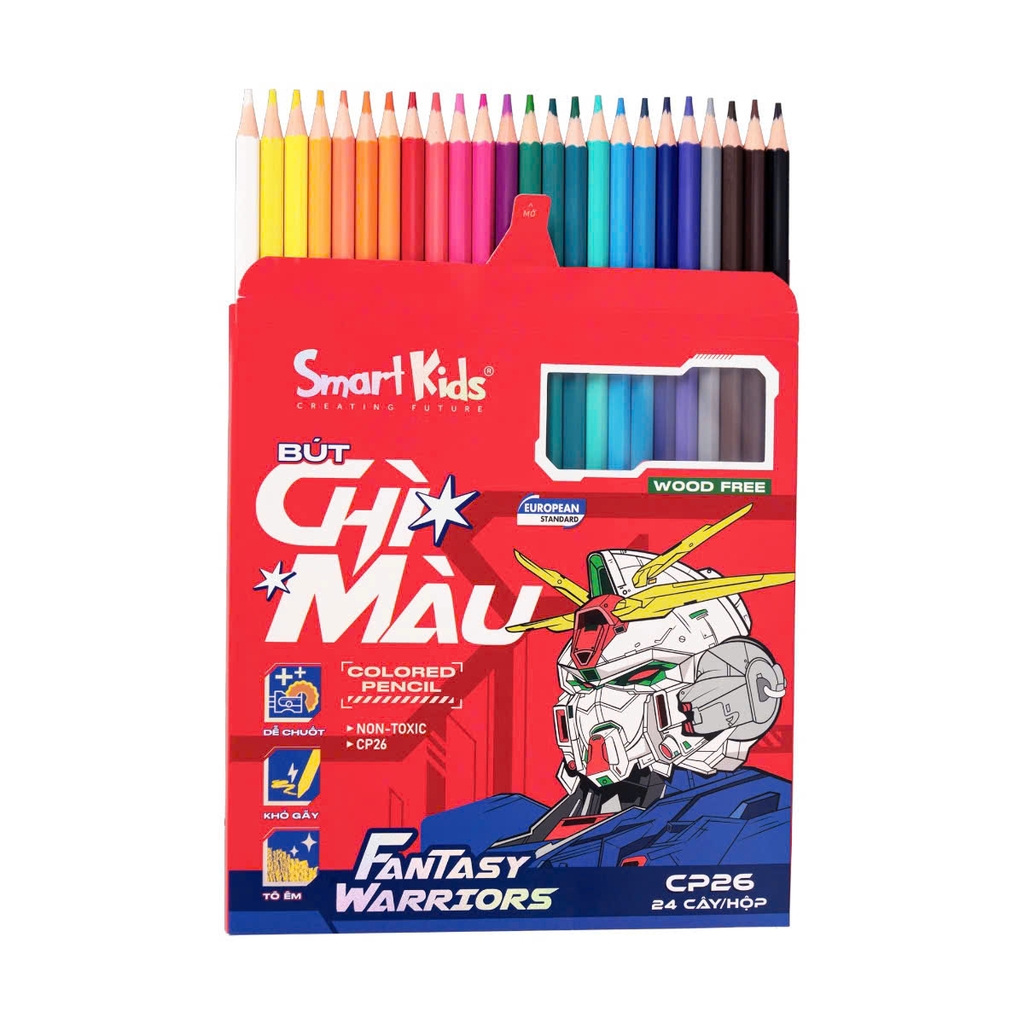 Bút chì màu Smart Kids CP25/ CP26, Hoạ cụ, Văn phòng phẩm