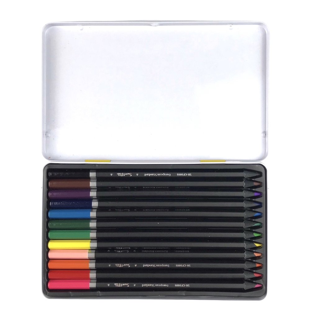 Bút chì màu Smart Kids hộp thiếc SK-CP3001 / SK-CP3002