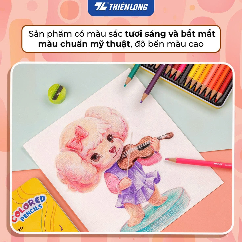 Bút chì màu TL Colokit CPC-C039 / CPC-C040 / CPC-C041, Màu chì