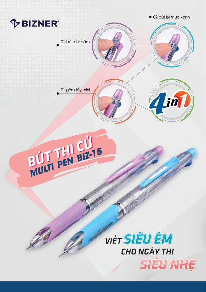 Bút đa năng TL Bizner nhiều ngòi BIZ-15