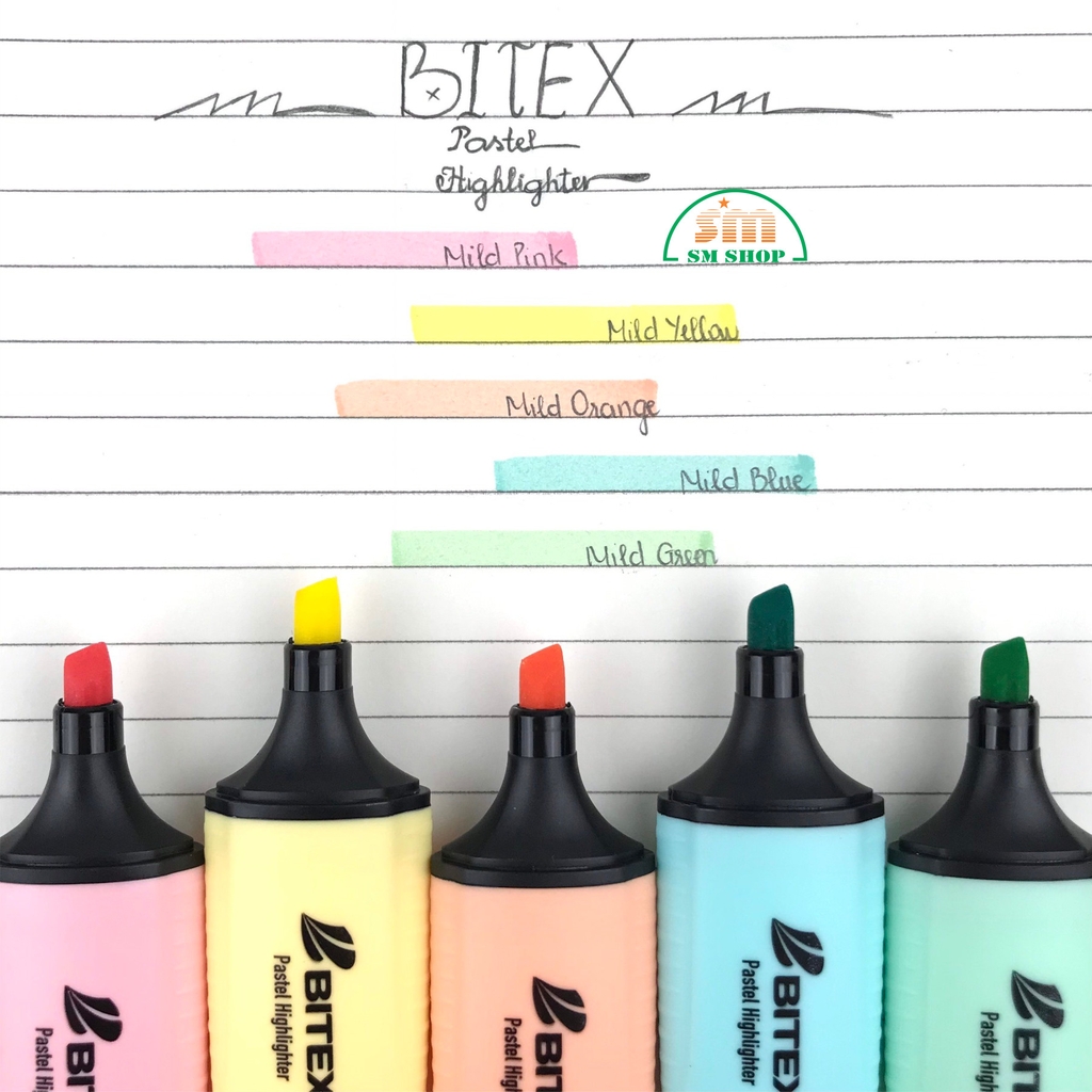 Bút dạ quang Bitex HL05 0astel (12)