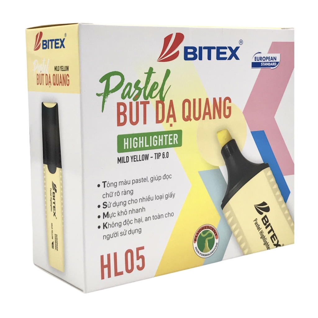 Bút dạ quang Bitex HL05 0astel (12)