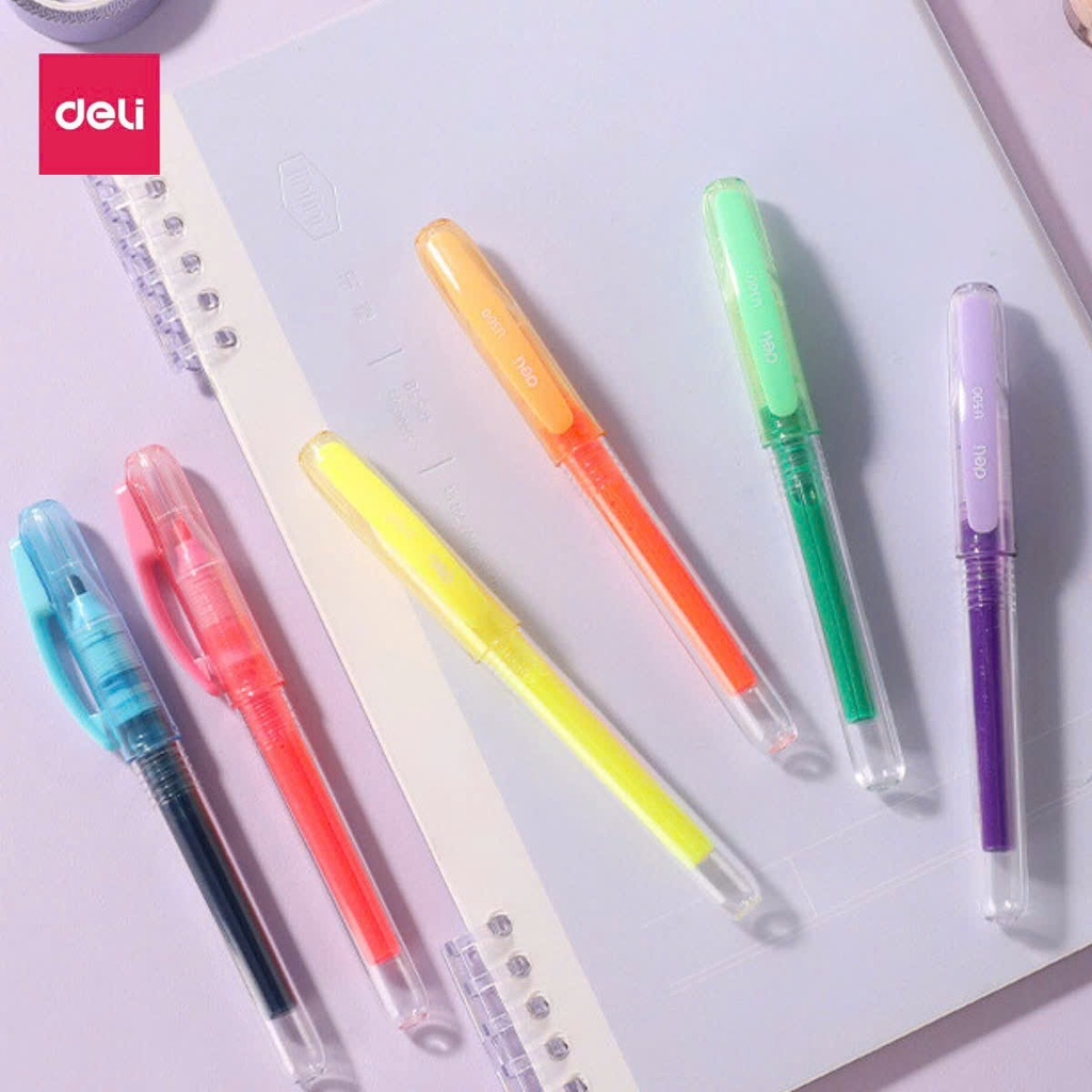 Bút dạ quang Deli U300 6 màu (24)