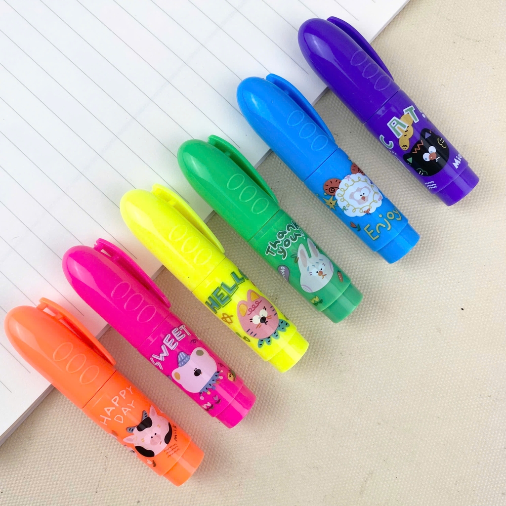 Bút dạ quang Deli U611 6 màu (24)