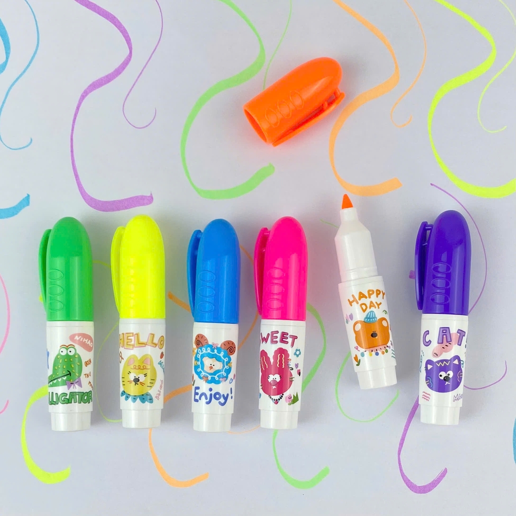 Bút dạ quang Deli U612 6 màu (24)