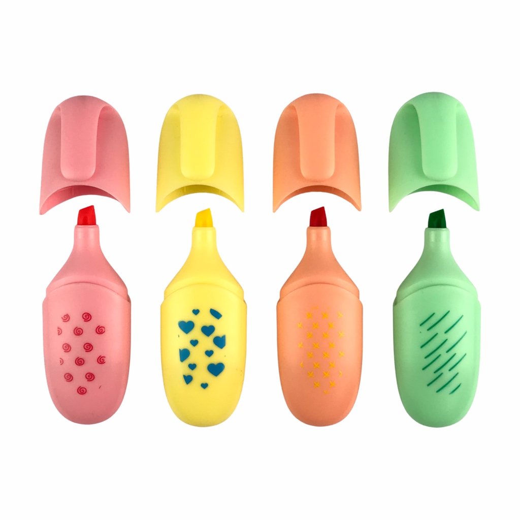 Bút dạ quang Marvy HL60P-4V 4 màu pastel