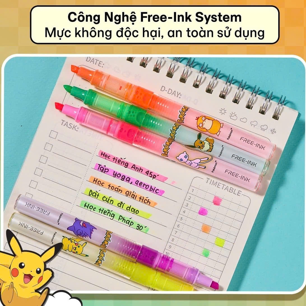 Bút dạ quang TL free-ink HL-020/PKM (10)