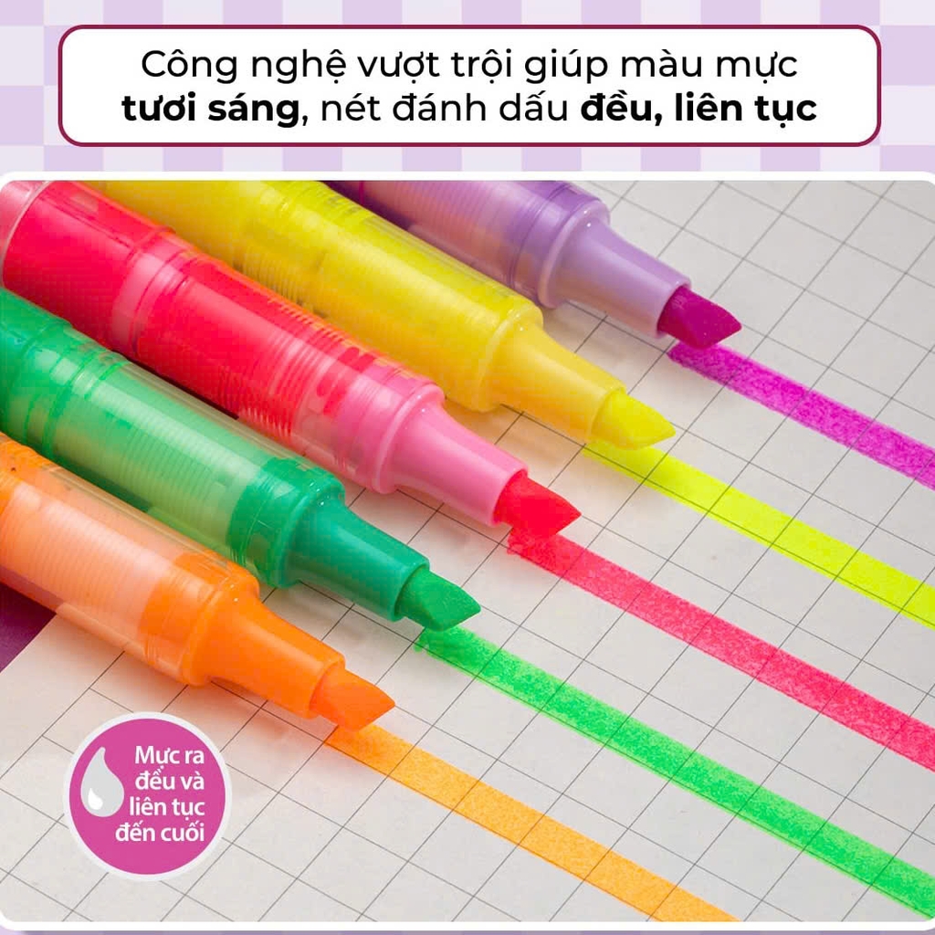 Bút dạ quang TL HL-020, Viết nhớ dòng, Bút highlight (10/720)